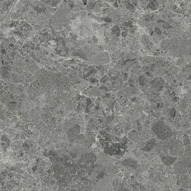 Roca Marais Dark Grey Marble Effect Matt Porcelain Floor Tile