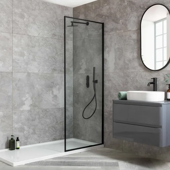 Marmostone Grey Rectified Matt Stone Effect Porcelain Wall and Floor Tile