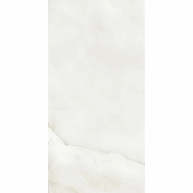 The Room White Onyx Marble Effect Matt Porcelain Wall and Floor Tile