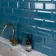 Metro Retro Bevelled Marine Blue Gloss Wall Tile