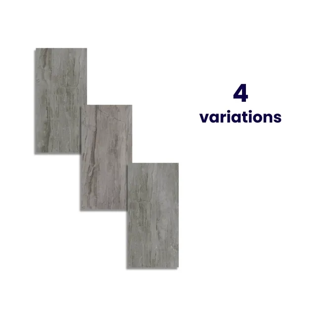 Boscostone Grey Rectified Matt Stone Effect Porcelain Wall and Floor Tile