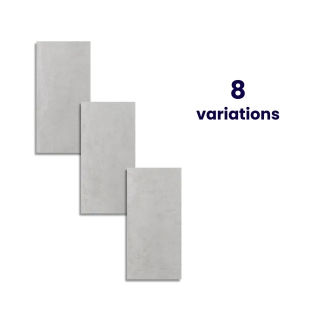 Oxide Light Grey Concrete Effect Matt Ceramic Wall Tile