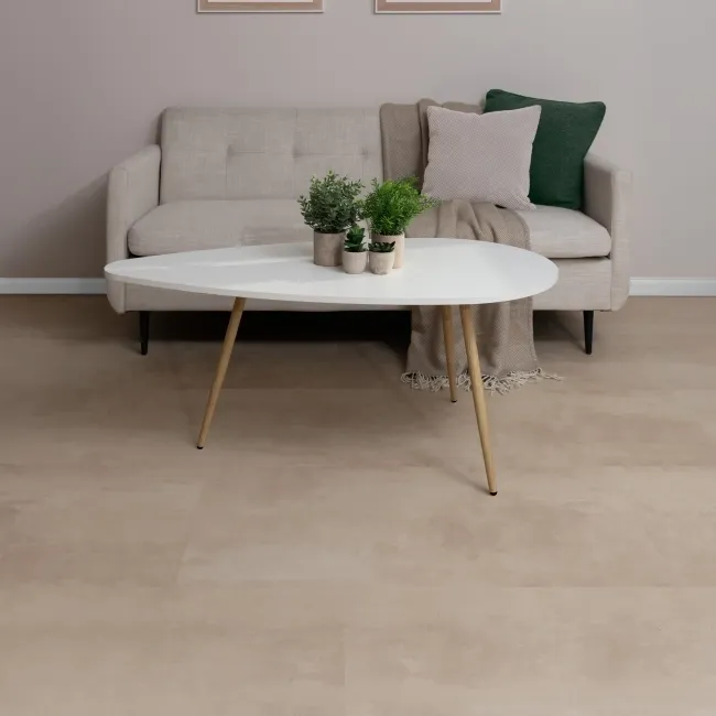 Antalya Beige Stone Tile Luxury Click Vinyl Flooring 6mm