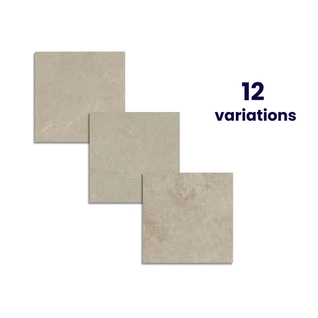 Baltico Beige Stone Effect Matt Porcelain Floor Tile