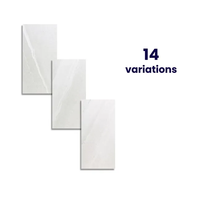 Allegro Light Grey Stone Effect Matt Rectified Porcelain Wall & Floor Tile