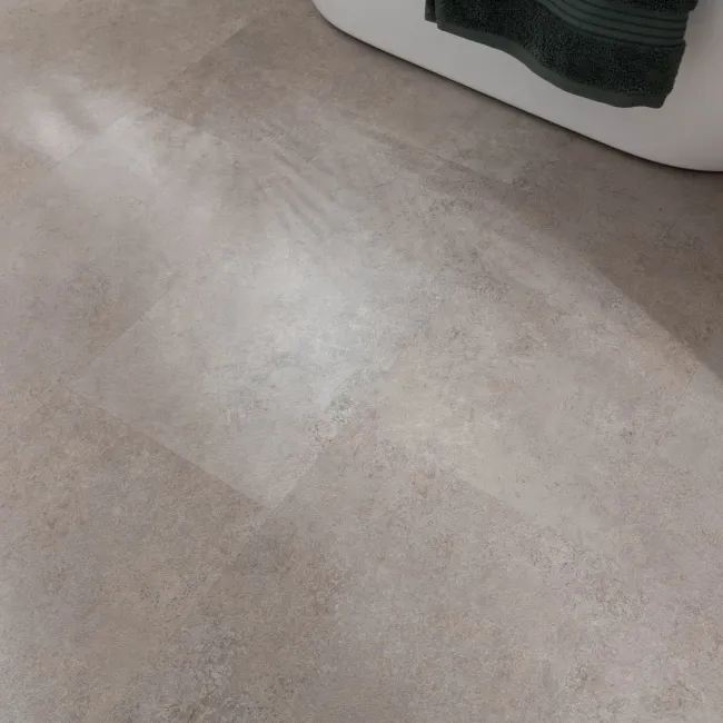Antalya Greige Stone Tile Luxury Click Vinyl Flooring 5.5mm