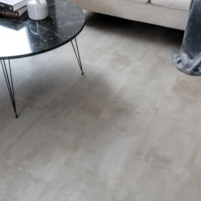 Antalya Grey Stone Tile Luxury Click Vinyl Flooring 5.5mm
