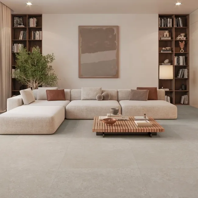 Batela Beige Stone Effect Matt Porcelain Floor Tile