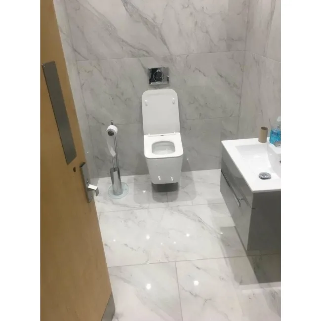 Anderson White Polished Floor Tiles