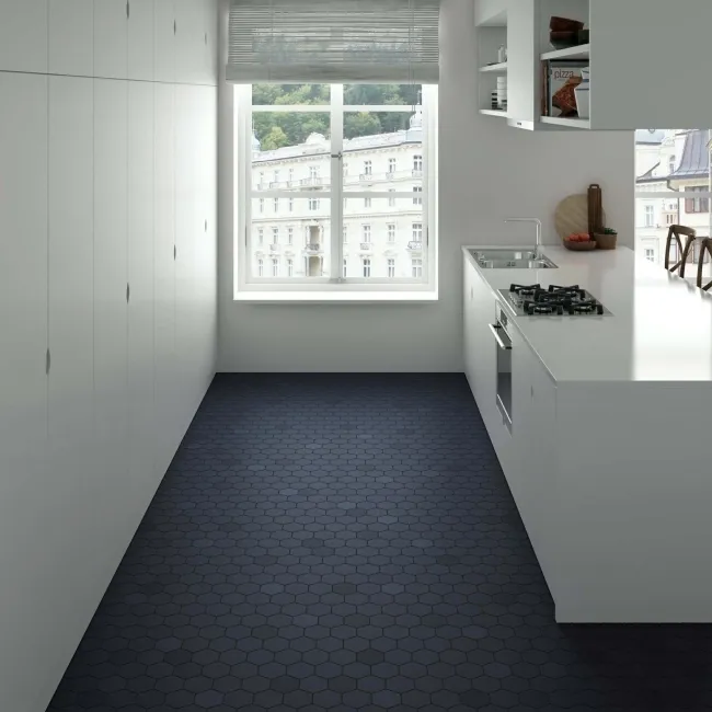 Kromatika Hexagon Naval Blue Wall & Floor Tile