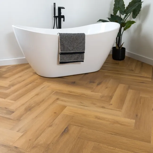 Paris Classic Oak Herringbone Luxury Click Vinyl Flooring 5mm