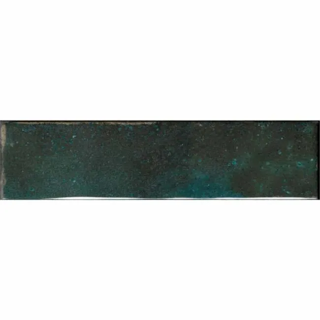 Style Emerald Green Brick Effect Gloss Ceramic Wall Tile