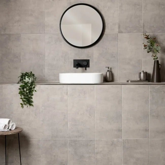 Urban Grey Cement Effect Matt Porcelain Wall and Floor Tile