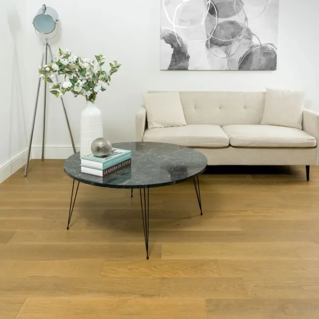 Delamere Smoked Brushed Oak Engineered Wood Flooring 13x150mm Oiled