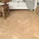 Parquet Oak Herringbone Engineered Wood 10mm Smooth Lacquered