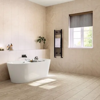 Rapolano Cream Travertine Effect Matt Ceramic Wall Tile